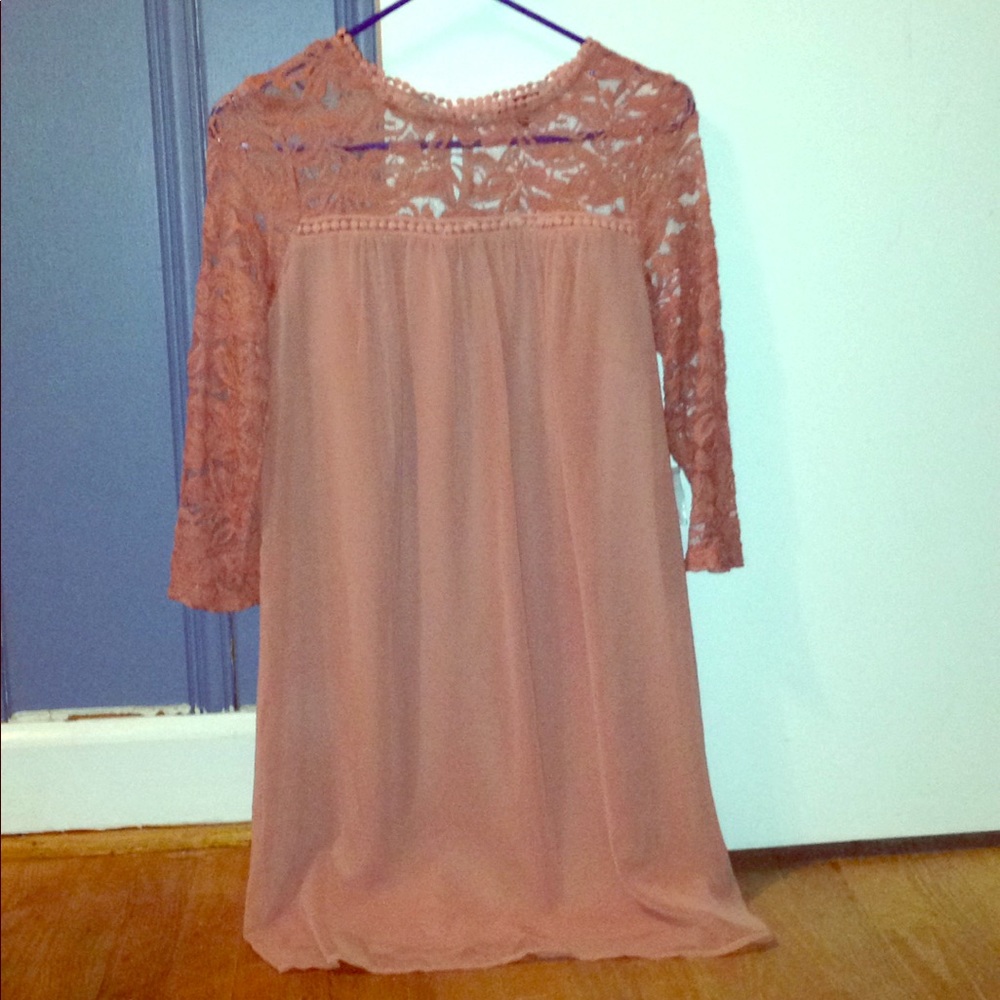 Lace Blush Pink Dress